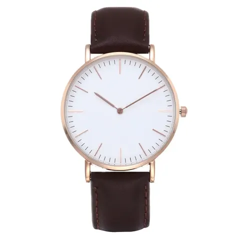 Ultradünne Unisex-Quarzuhr im Minimalstil
