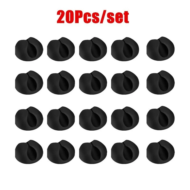 Silikon-Kabelclips-Set, 20 Stück 4