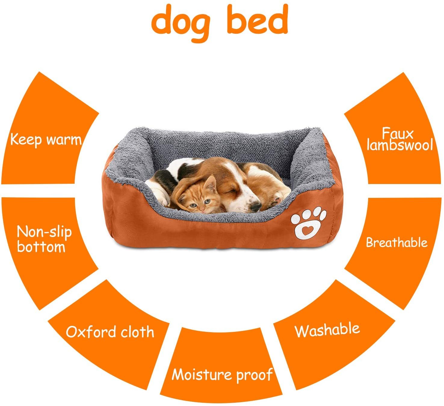 Orthopädisches Hundebett Donut Mid-Century 3