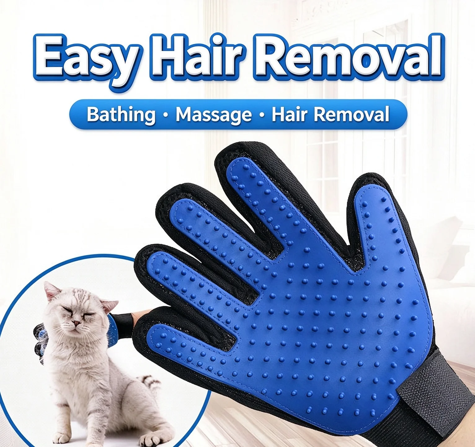 Fellpflege-Handschuh für Haustiere