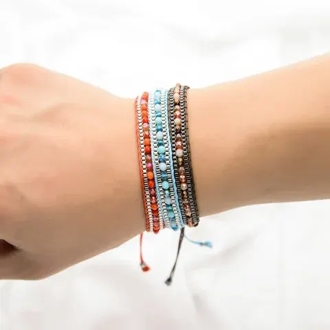 Glücksseil-Perlenarmband