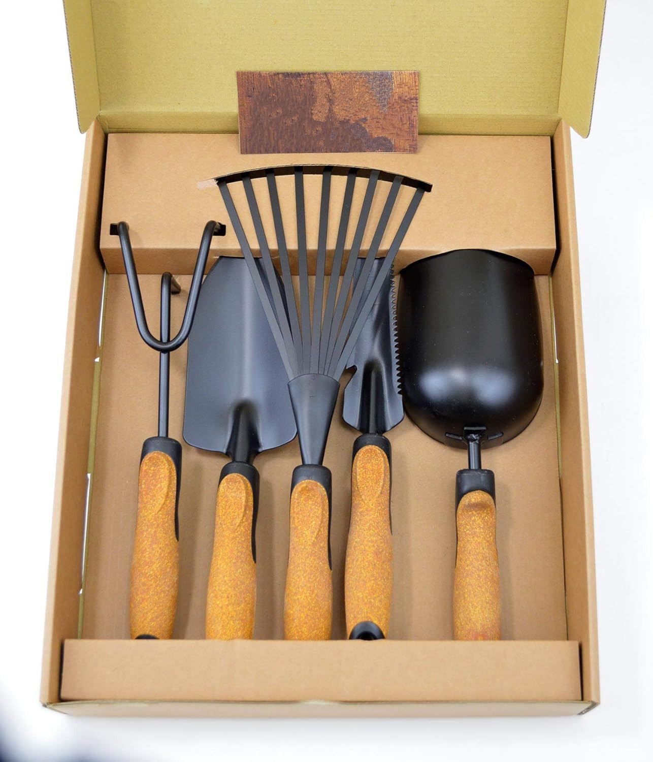 5-teiliges Stahl-Handwerkzeug-Set mit Holzgriff 3