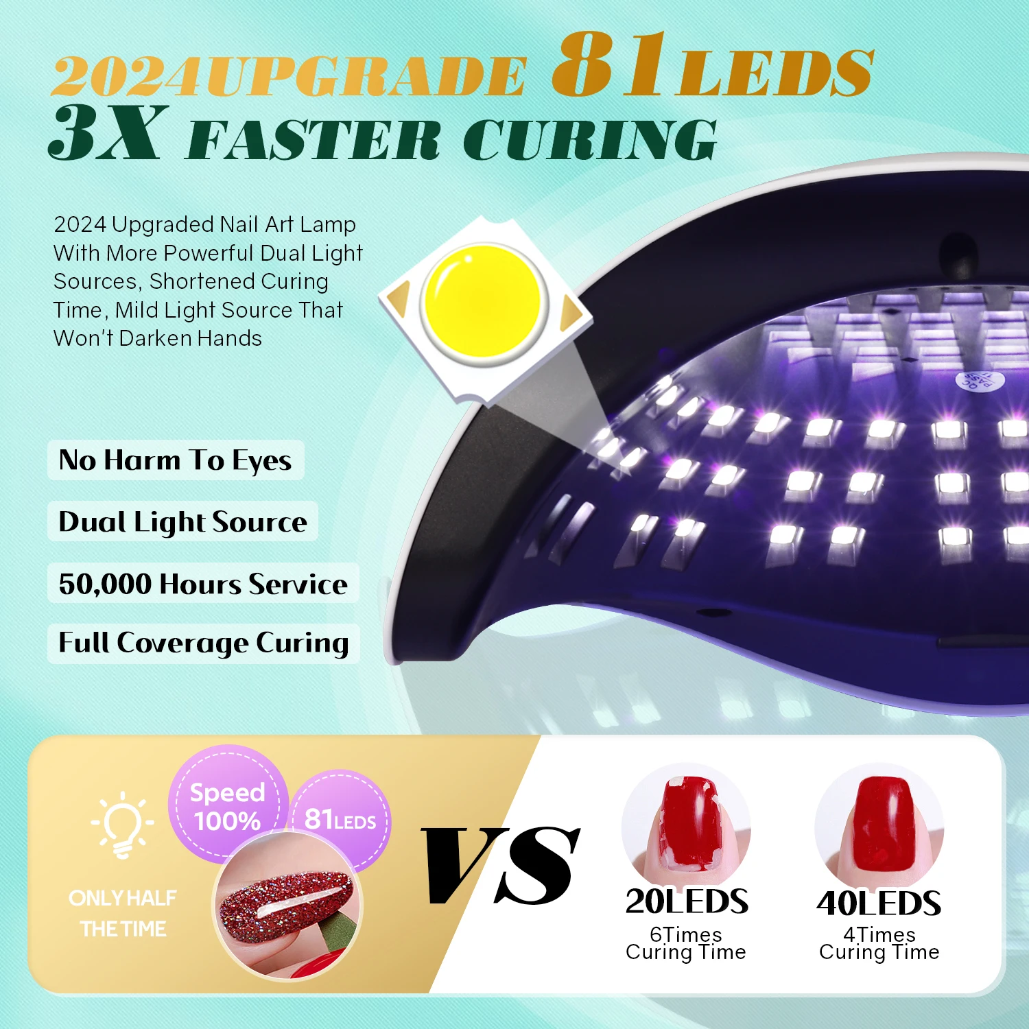 UV-LED-Nagellampe 380 W für Heimstudio 4