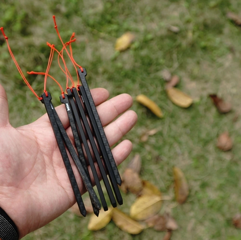 Ultraleichte Carbon-Zeltnägel 12 cm 2