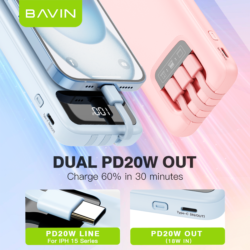 Schlanke Powerbank 10000 mAh Schnellladung 3