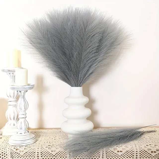 Flauschiges Künstliches Pampasgras Schilfstrauß Boho 4