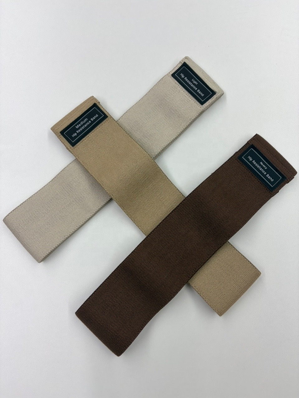 Beige Widerstandsbänder Set für Yoga 3