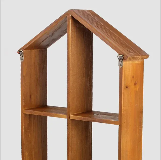 Massivholz-Wandregal aus Kiefer im Landhausstil 3