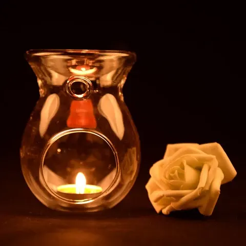 Nordischer Borosilikat-Glaskerzenhalter Zylinder