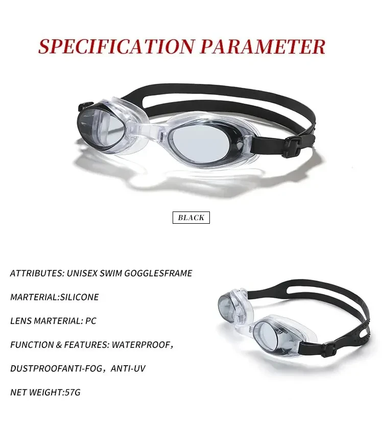 Silikon-Schwimmbrille, beschlagfrei, kleiner Rahmen 2