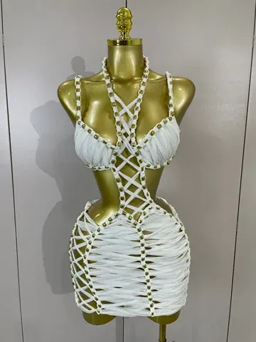 Neckholder-Minikleid