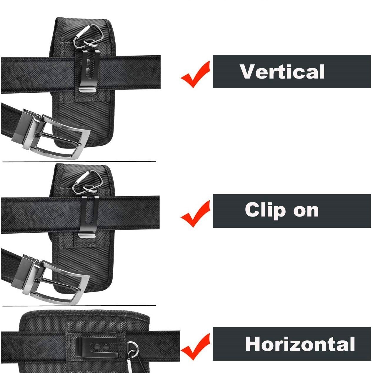Universal Handy-Gürteltasche vertikal horizontal 4