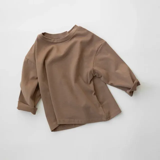 Langarm-Basic-Shirt aus Baumwolle für Neugeborene 4