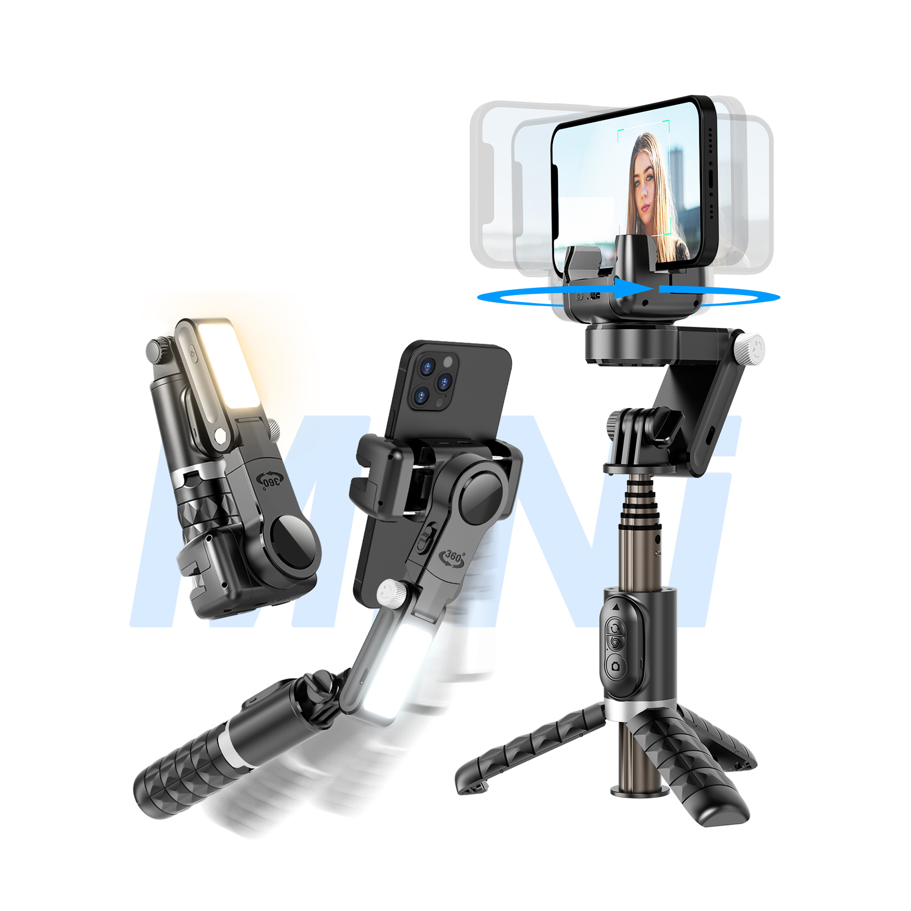 Kabelloser Gimbal Stabilisator mit Gesichtserkennung 2