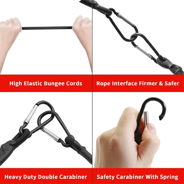Elastische Bungee-Seile mit Haken 3