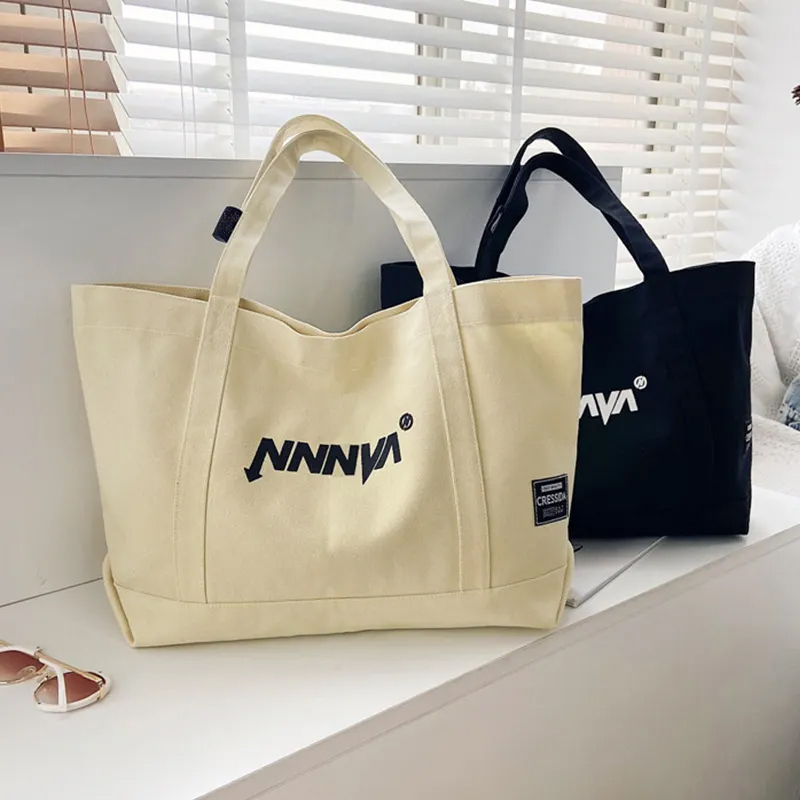 Große Recycling-Strandtasche aus Canvas 4