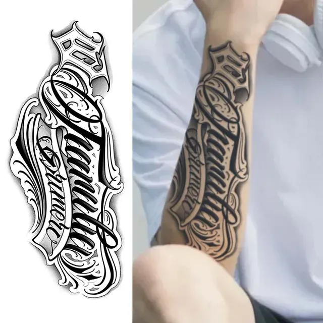 Realistisches Handschrift-Tattoo, 1–2 Wochen haltbar 2