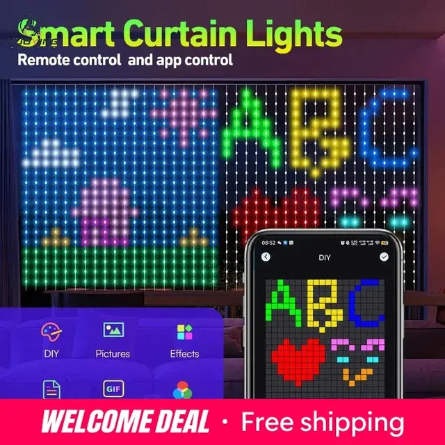 App-programmierbare LED-Lichterkette 3