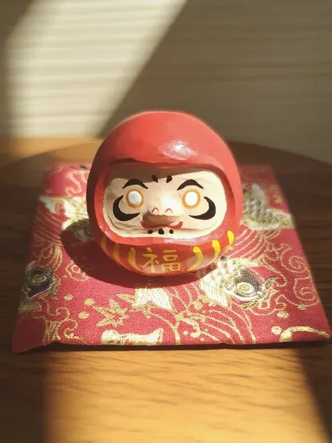 Holz Daruma Puppe 4