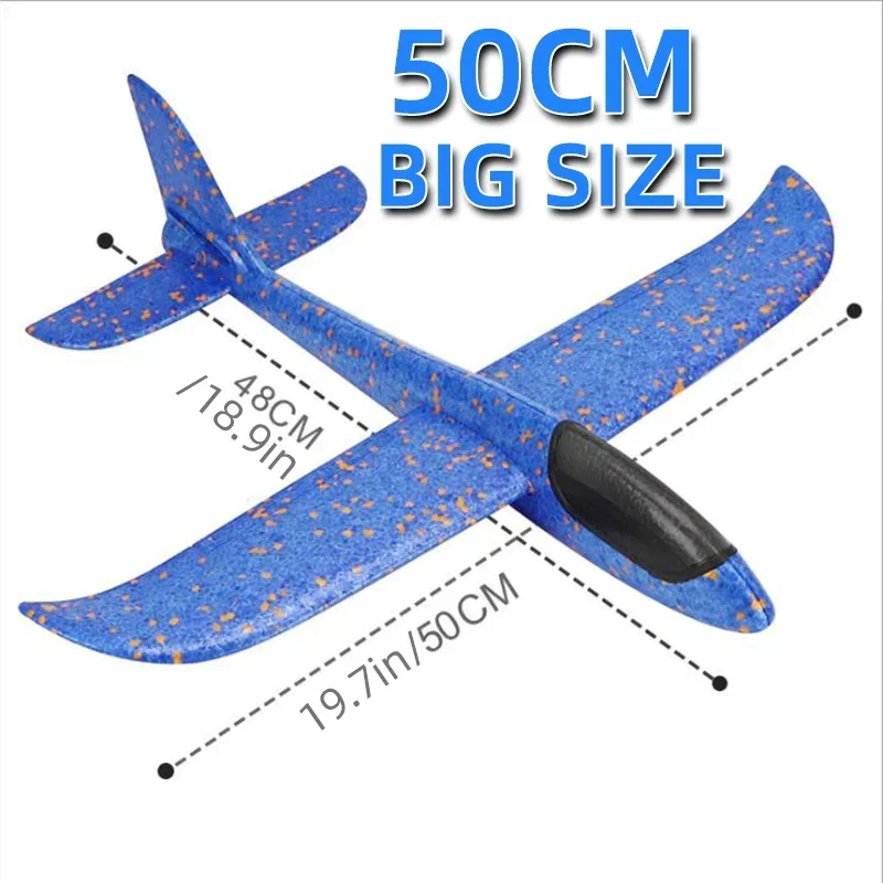 50 cm Schaumstoff-Gleitflugzeug zum Werfen