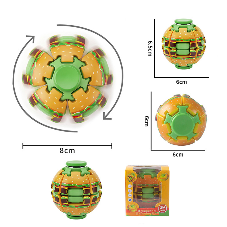 3D-gedruckter Fidget Spinner Stressball zum Drehen 4