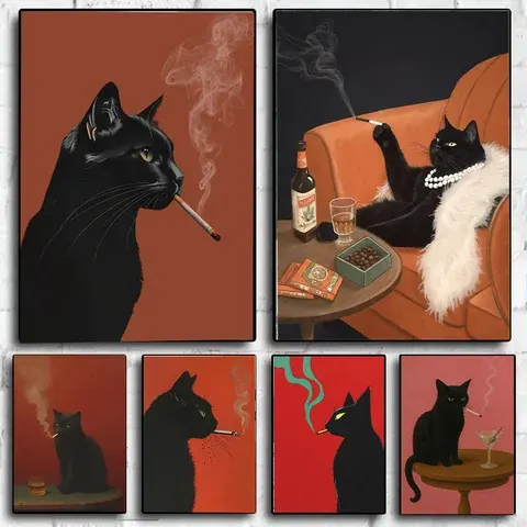 Vintage-Katzenposter
