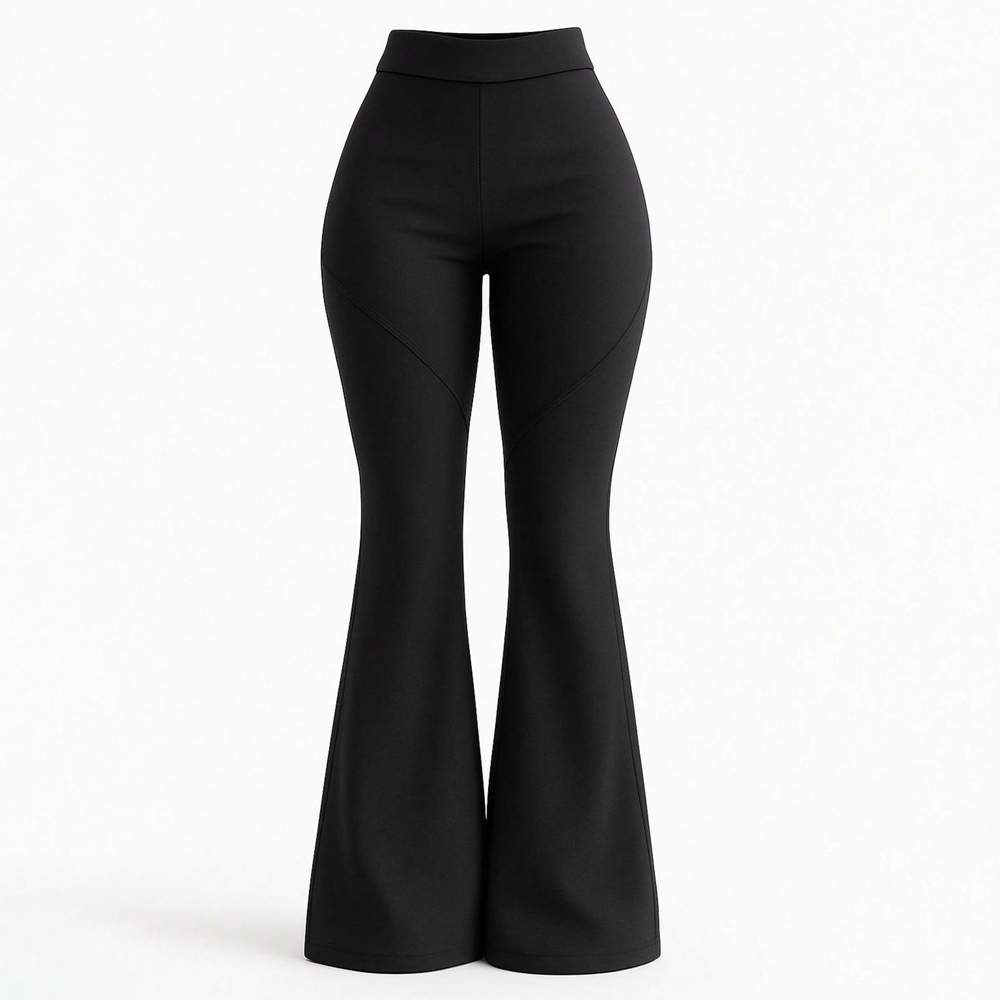 Damen Stonewashed Denim-Cargohose mit weitem Bein 4