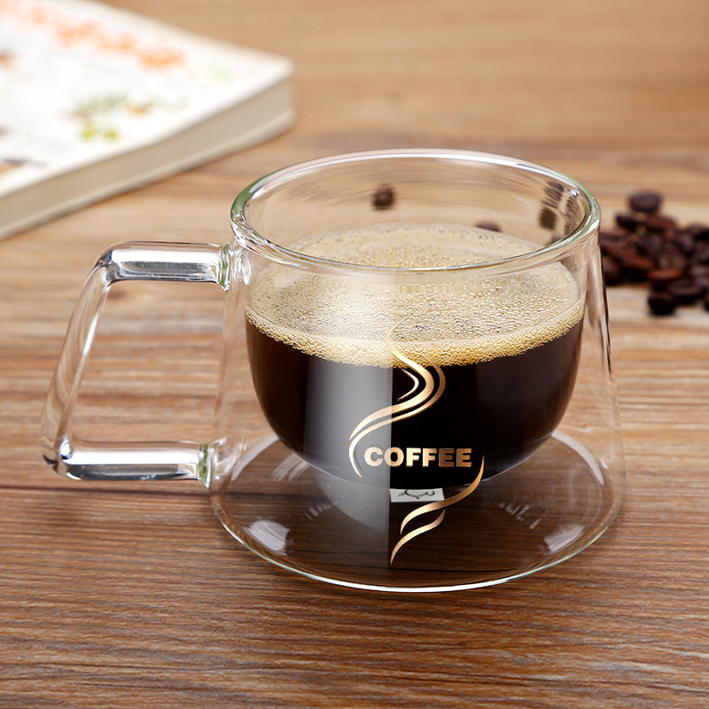 Doppelwandige Espressotasse aus Glas, 200 ml 2
