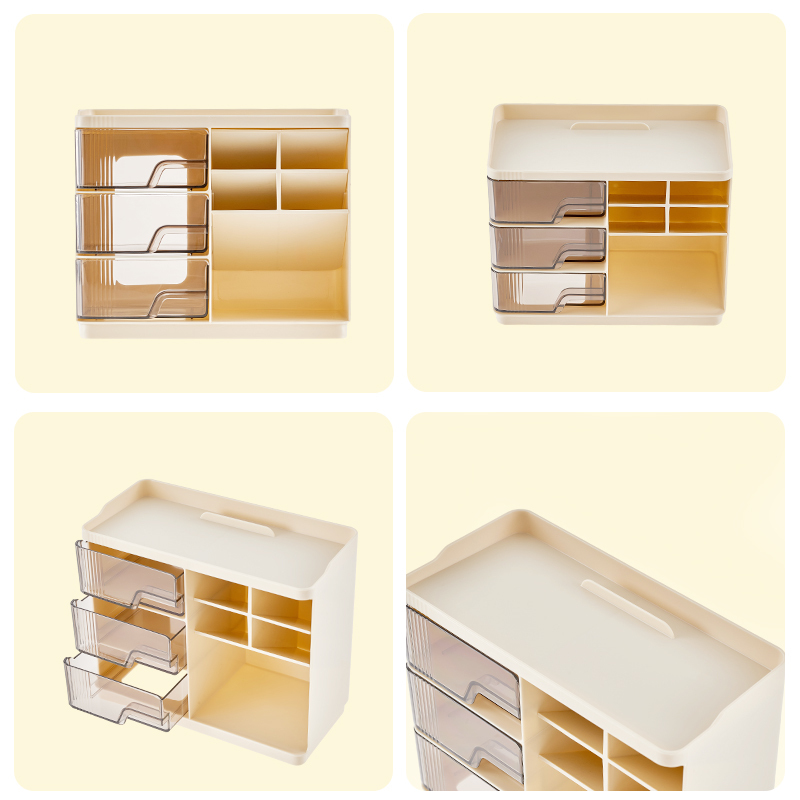 Make-up Organizer 3 Ebenen Kunststoff 4