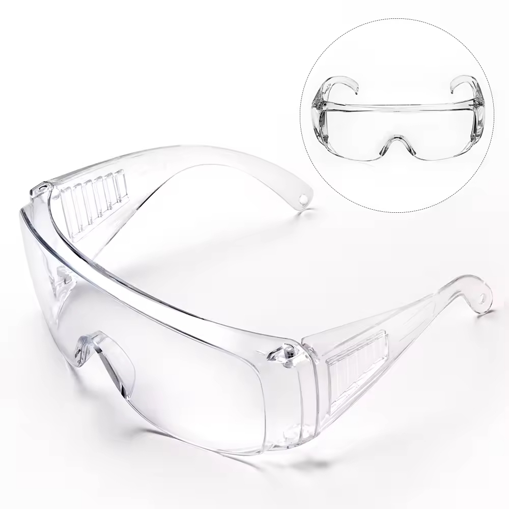 Klare Bauschutzbrille mit Antibeschlag-Beschichtung