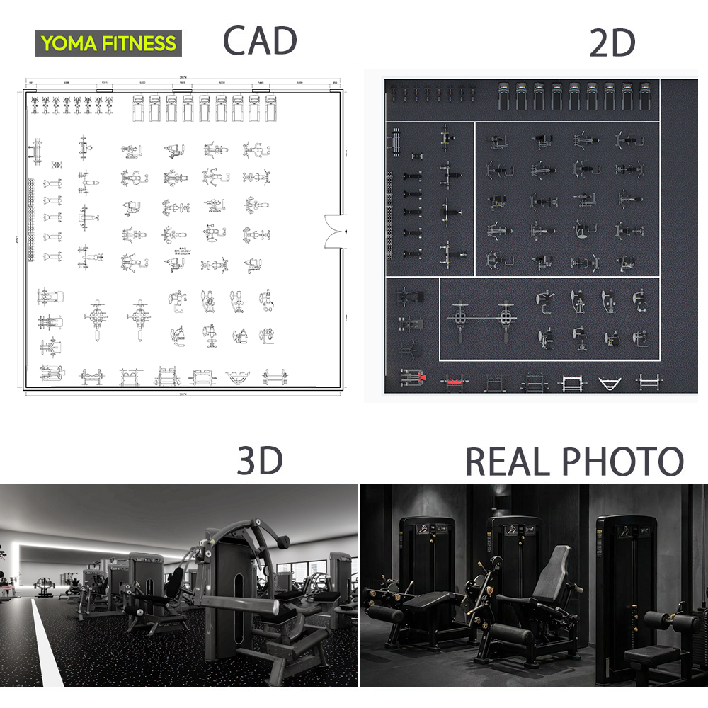 Komplettes Kraft- und Ausdauer-Set für Fitnessstudios 3