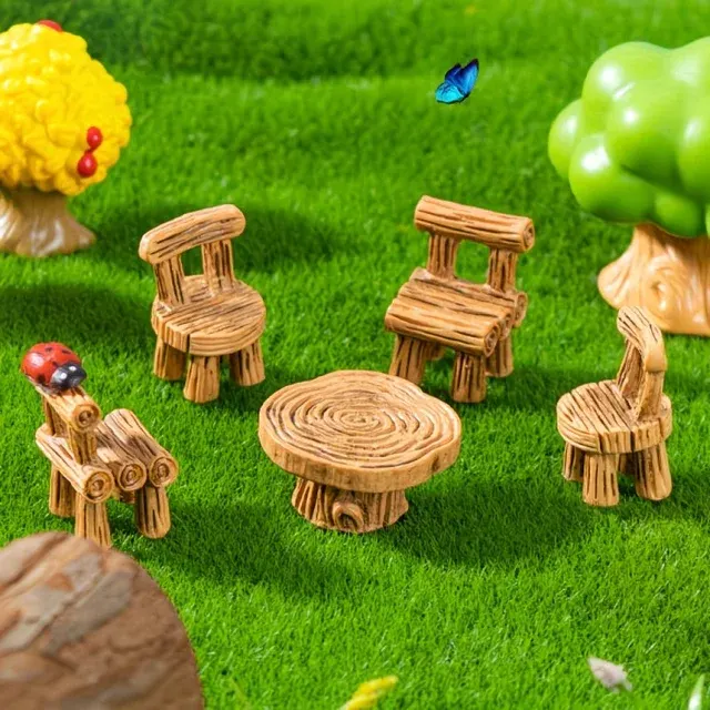 Miniatur-Stuhl-Tisch-Set 2