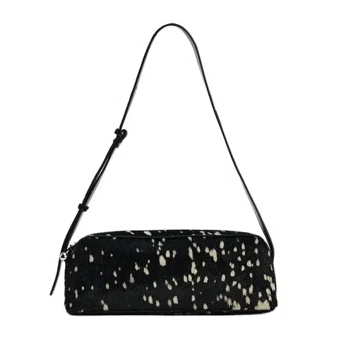 Flauschige Damen-Achseltasche aus Kunstfell