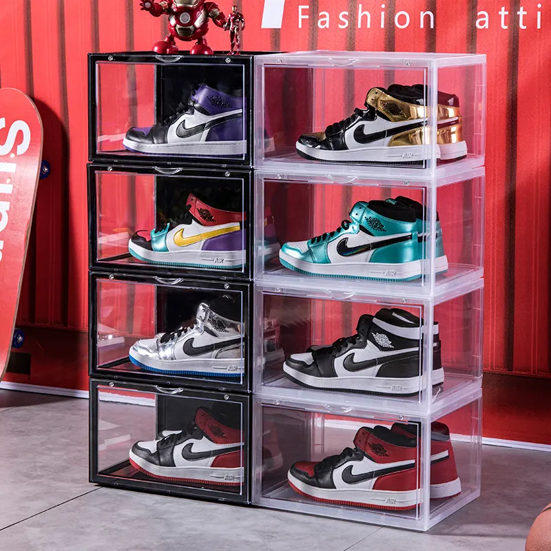 Transparente Magnet-Schuhboxen, stapelbar 3