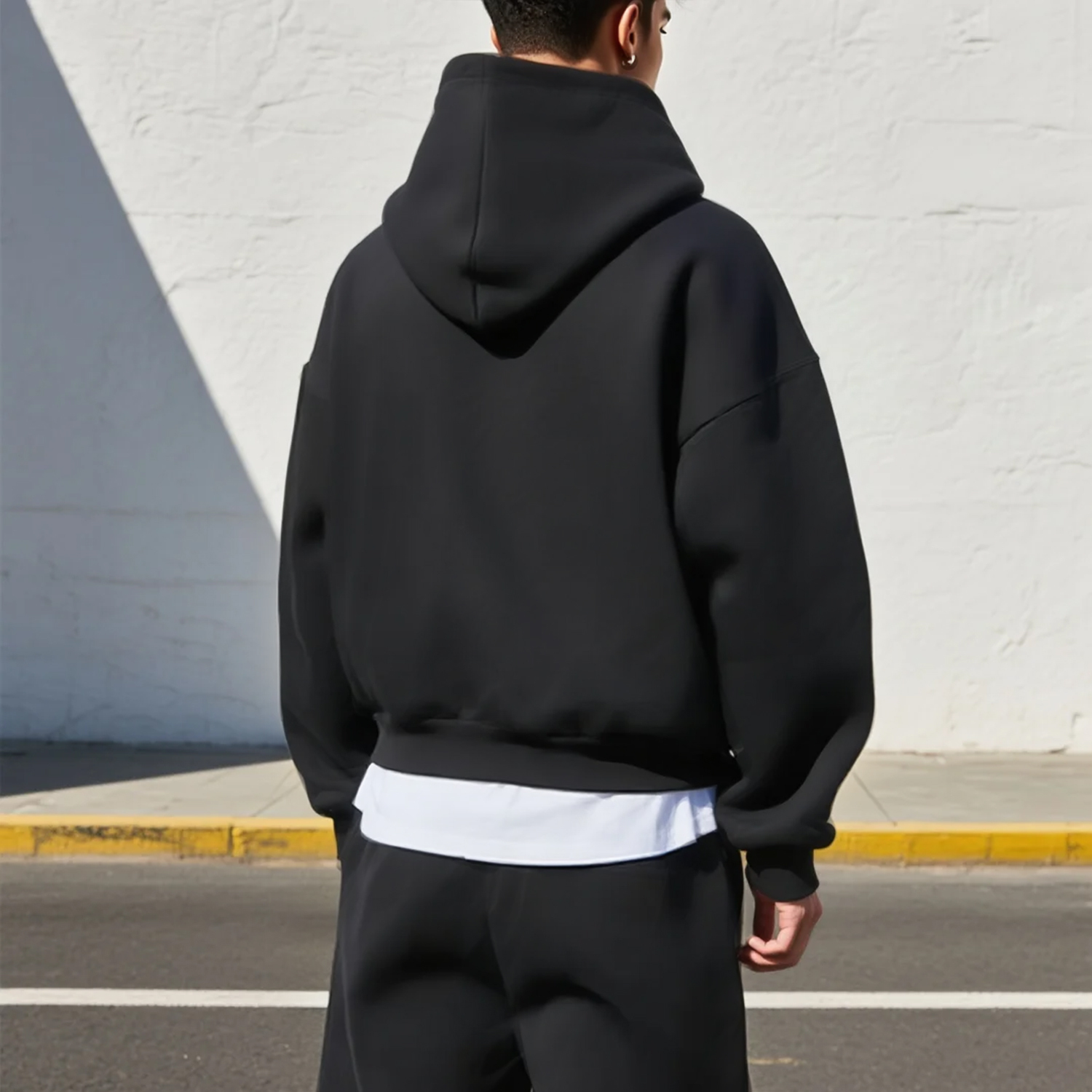 Oversized Boxy Hoodie aus 500 GSM Baumwolle 2
