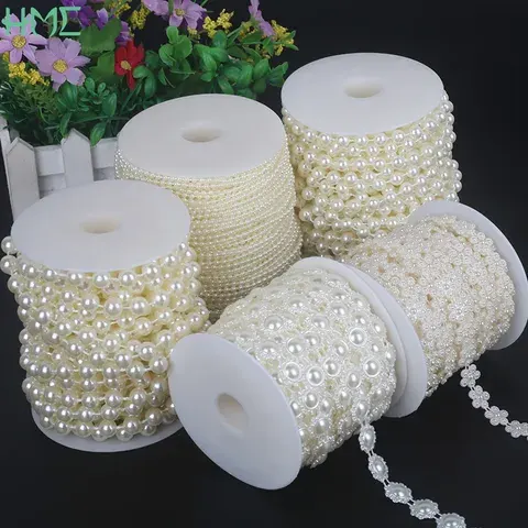 Elfenbeinfarbenes ABS-Perlenband für Hochzeiten