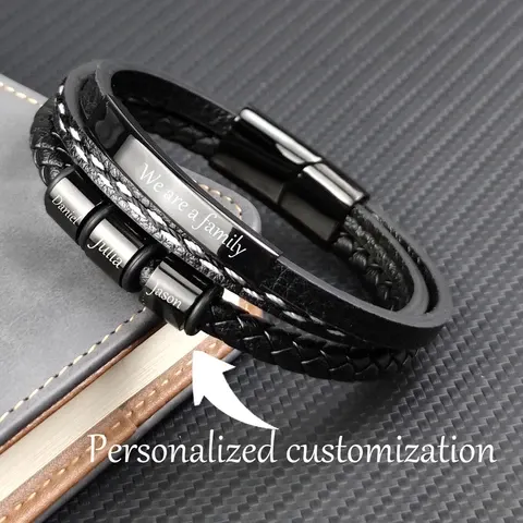geflochtenes Lederarmband