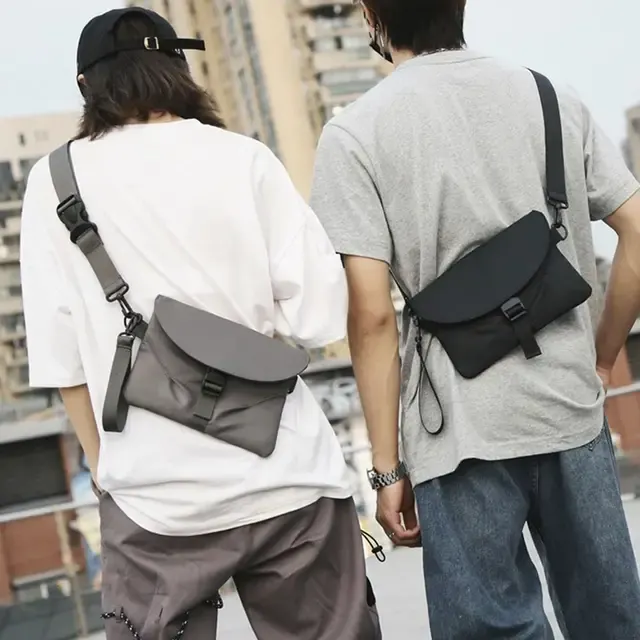Herren-Nylon-Brusttasche mit Handyfach 2