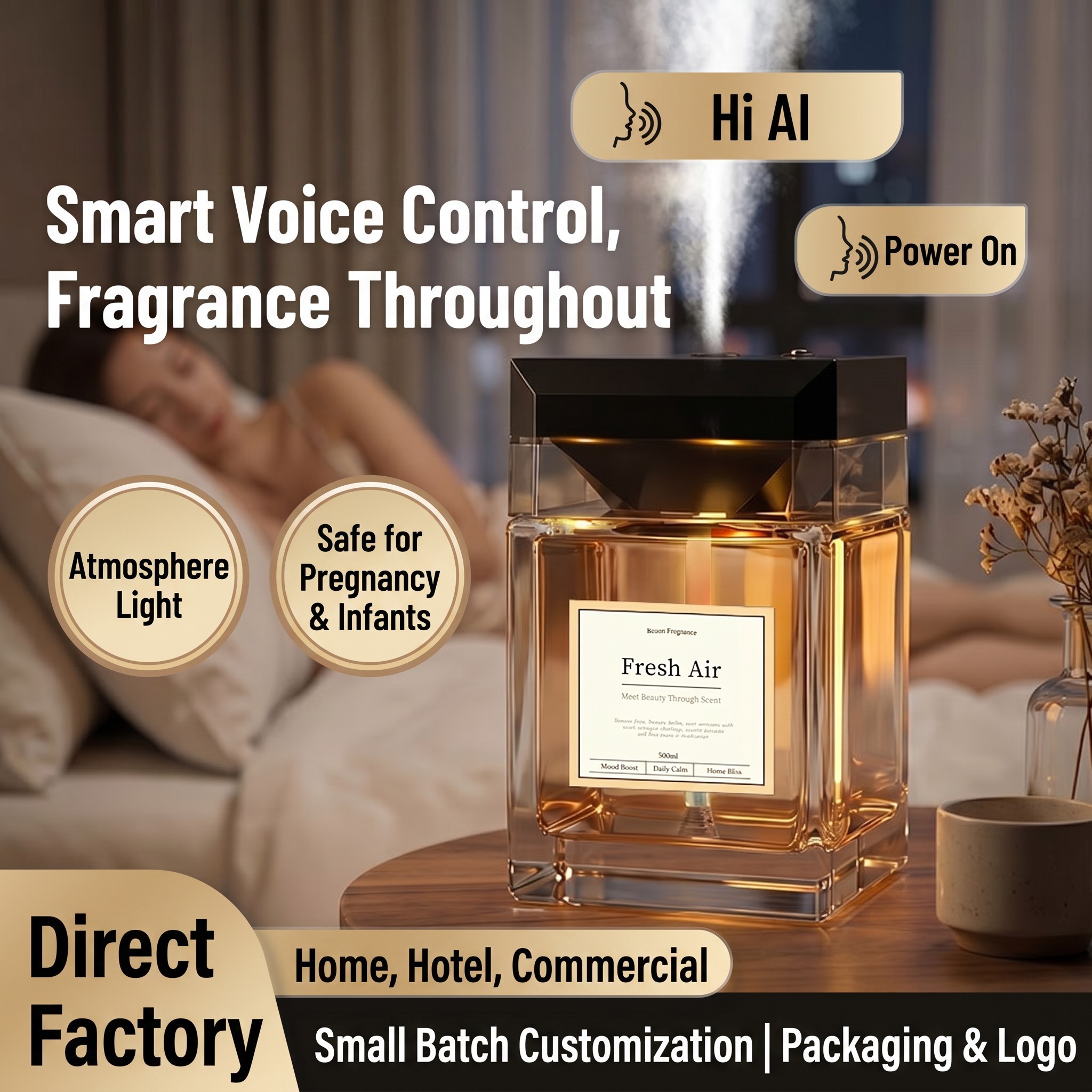 Smarter Aroma-Diffuser mit Sprachsteuerung 2