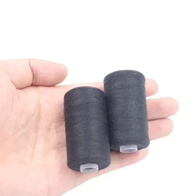 Polyester-Nähgarn-Set, 500 Yards, Schwarz und Weiß 4