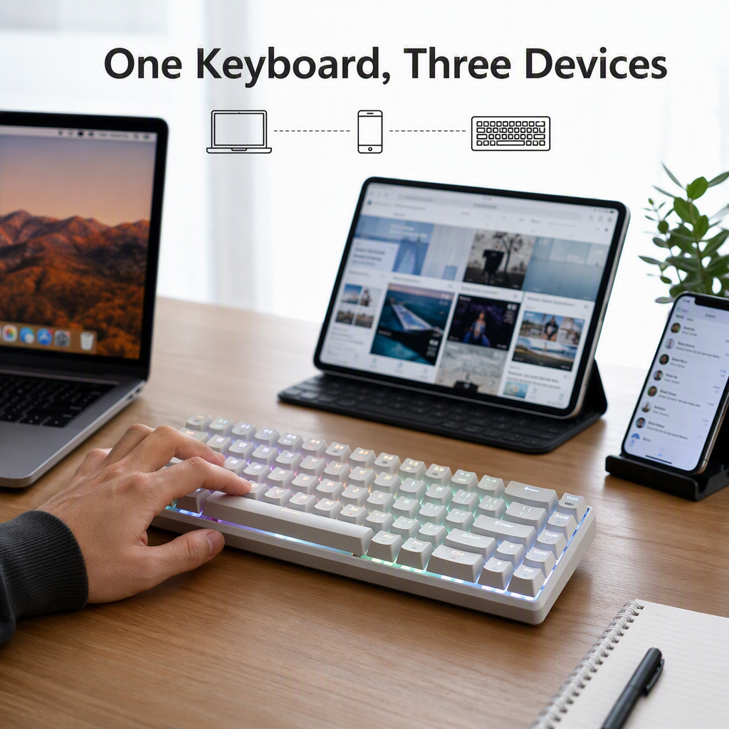 Kabellose mechanische Tastatur 4
