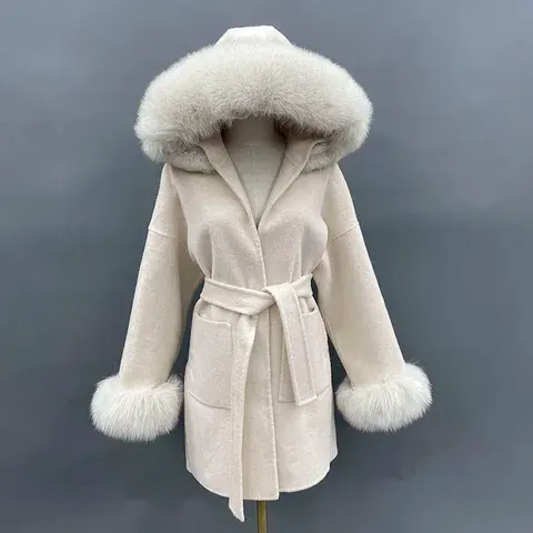 Damen-Wollmantel