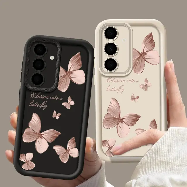 Goldene Schmetterlings-TPU-Hülle für Smartphones 4
