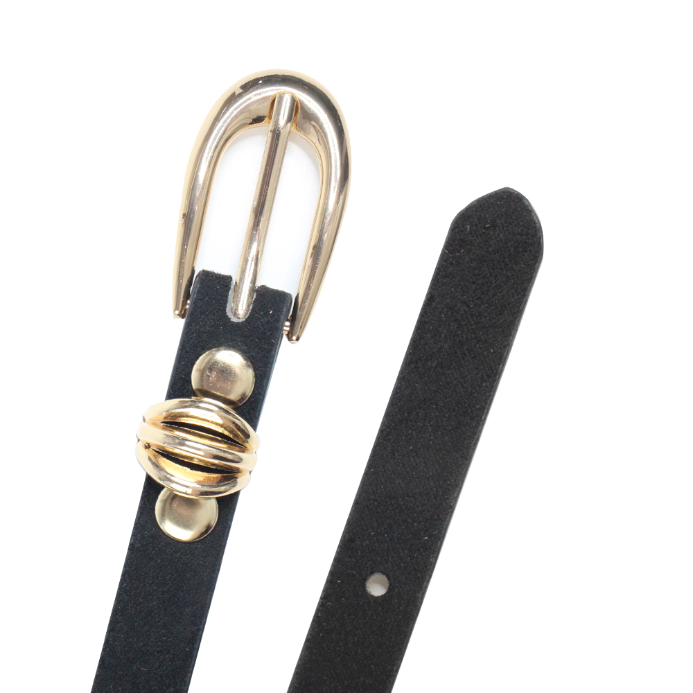Schmaler Wildleder-Gürtel mit Legierungsschnalle 3