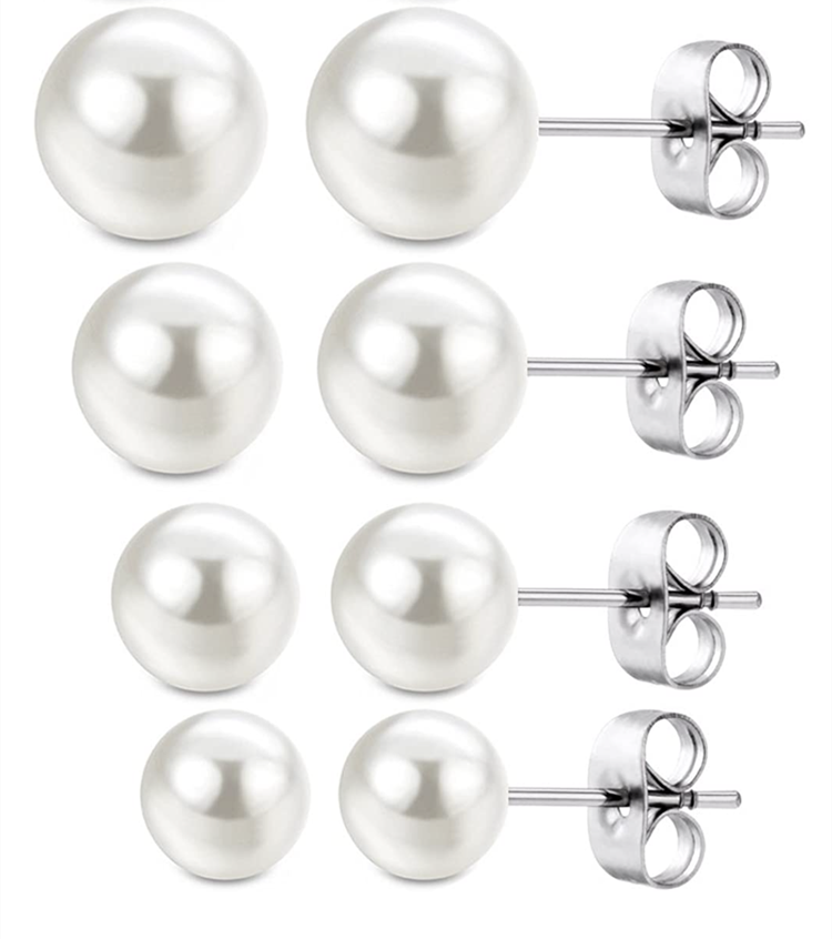 Süßwasserperlen-Ohrstecker aus 925er Silber 3