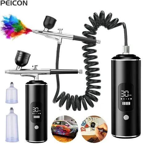 Airbrush-Set mit Kompressor