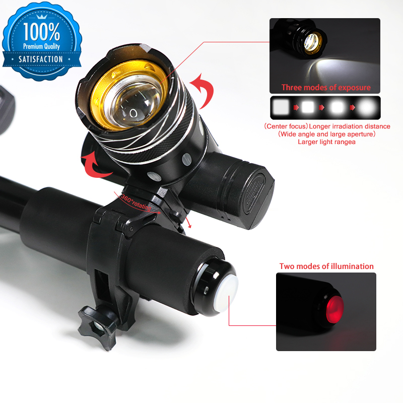 MTB LED-Rücklicht USB-Akku wasserdicht 4