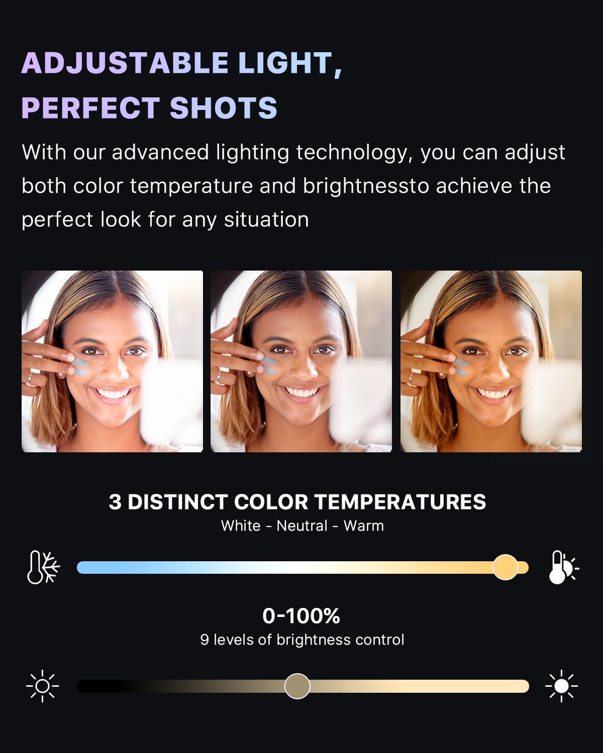 Selfie-Ringlicht mit 72-Zoll-Stativ und Selfie-Stick 4