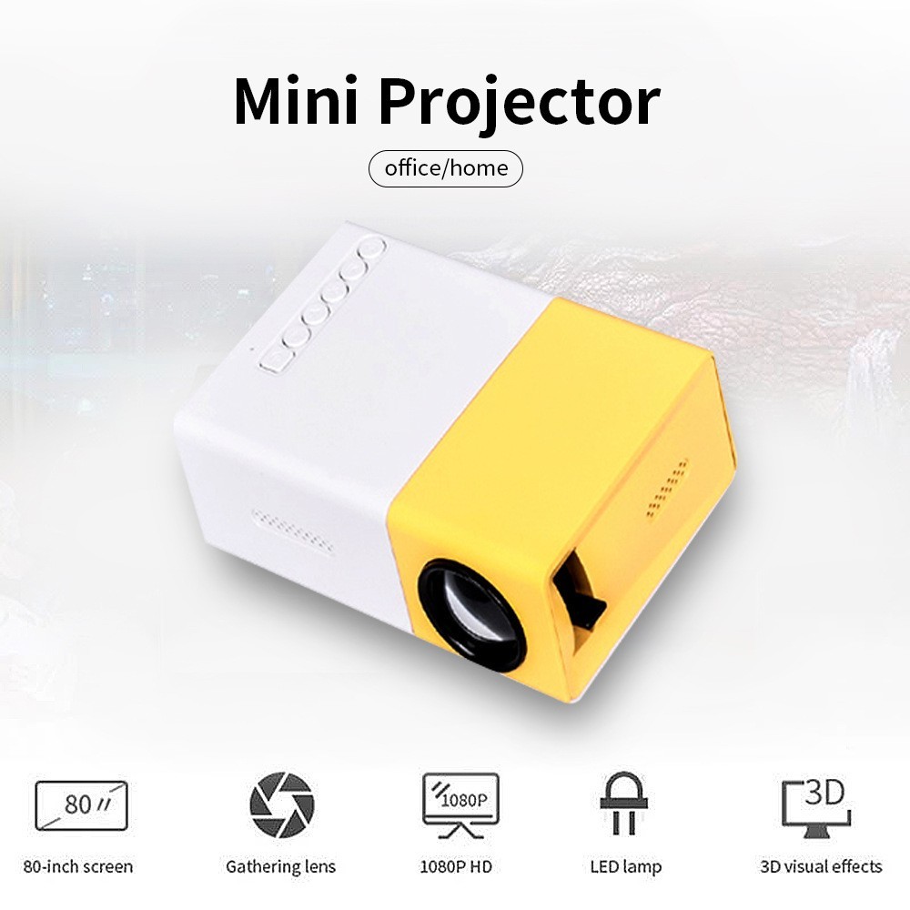 Mini-Beamer 4K mit 1000 Lumen und HDMI 3