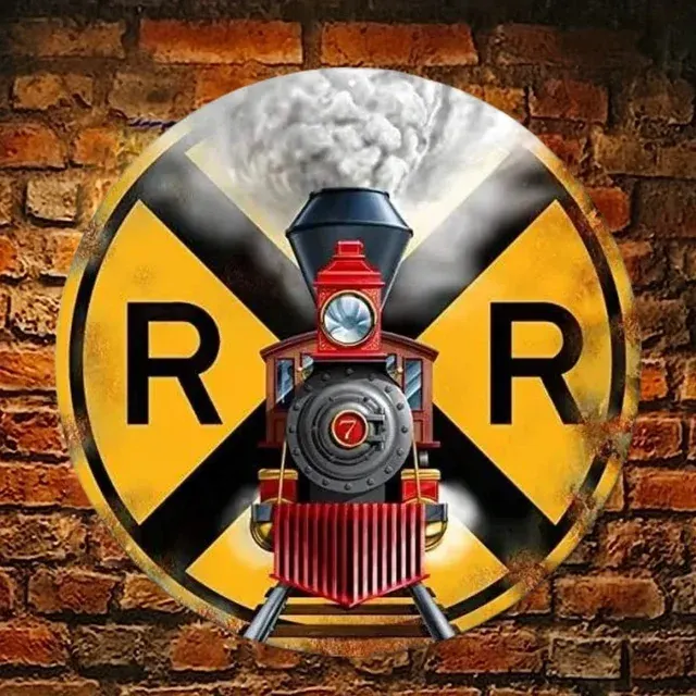 Runder Metallschild 4
